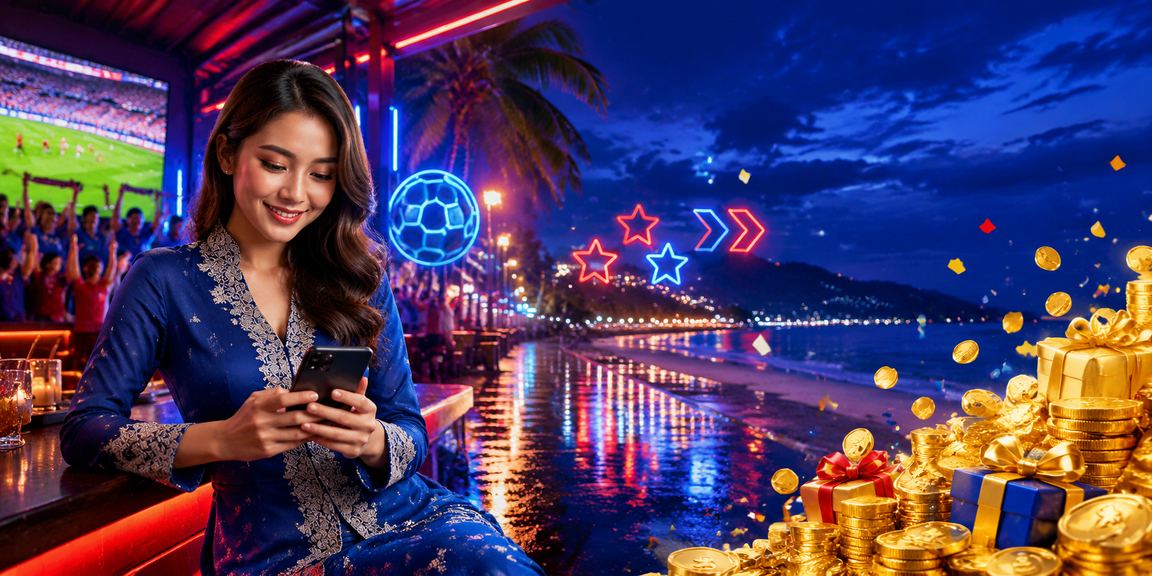 Pengguna wanita berbaju kurung dari Langkawi menikmati bonus cashback platform 47000